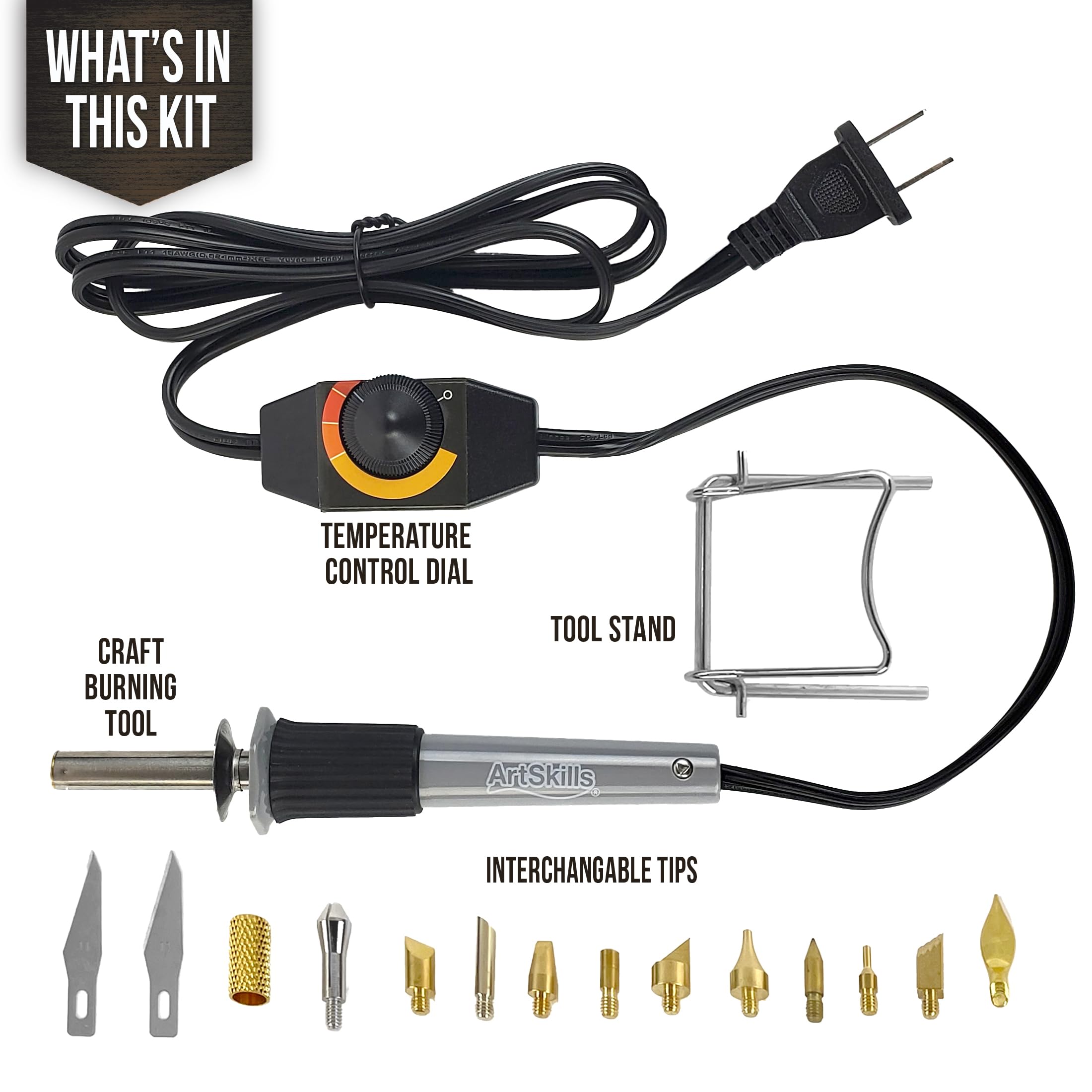 ArtSkills Wood Burning Tool Kit - 16 Piece -3