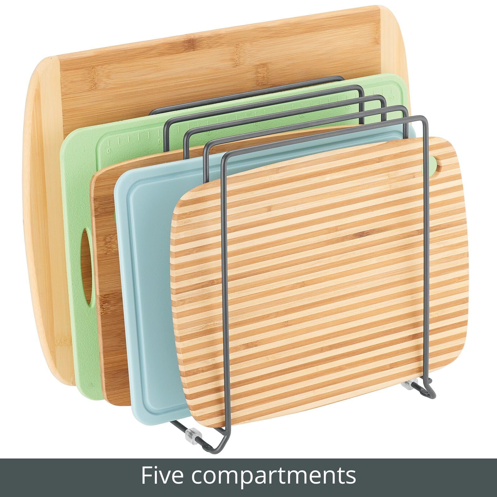 Snapklik.com : mDesign Pot Lid And Pan Rack Metal Wire Rack For ...