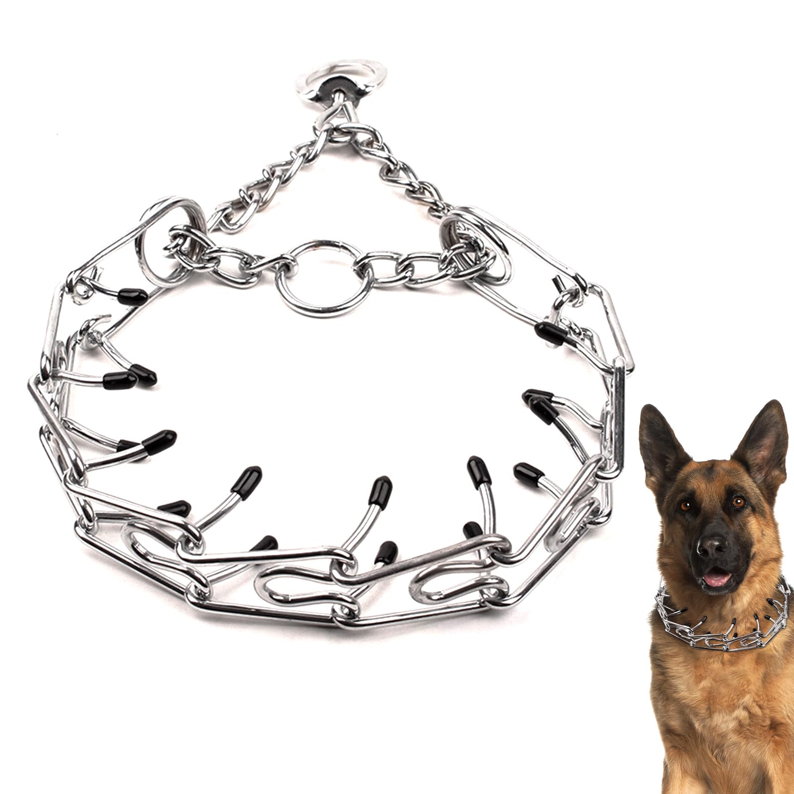 Metal Choke Chain for Dog Durable Thick Prong Collars for Pet Outdoor  Training Anti Bark Collar Adjustable Dogs Choke Chain Collars Stainless  Steel