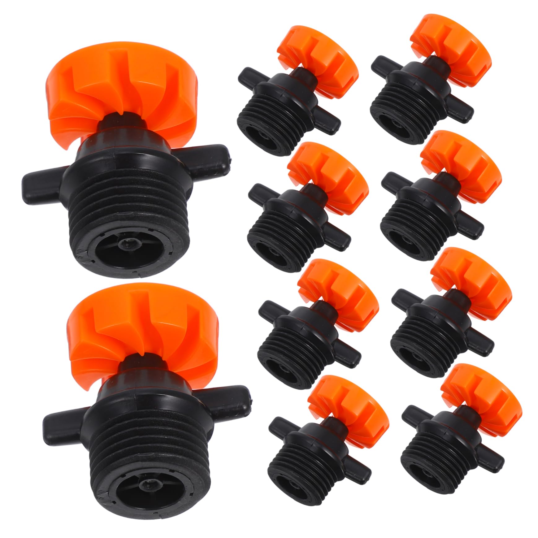 Abaodam 10pcs Automatic Rotating Sprinkler Heads 360 Degree Garden Irrigation Nozzles Micro Sprinkler Nozzles for Lawn and Bonsai Watering