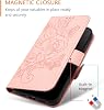 Funda Compatible con Vivo X100, Compatible con Vivo X100 5G V2309A V2308 con Ranuras para Tarjetas, Cierre Magnético, Soporte Abatible, Color Rosa 5