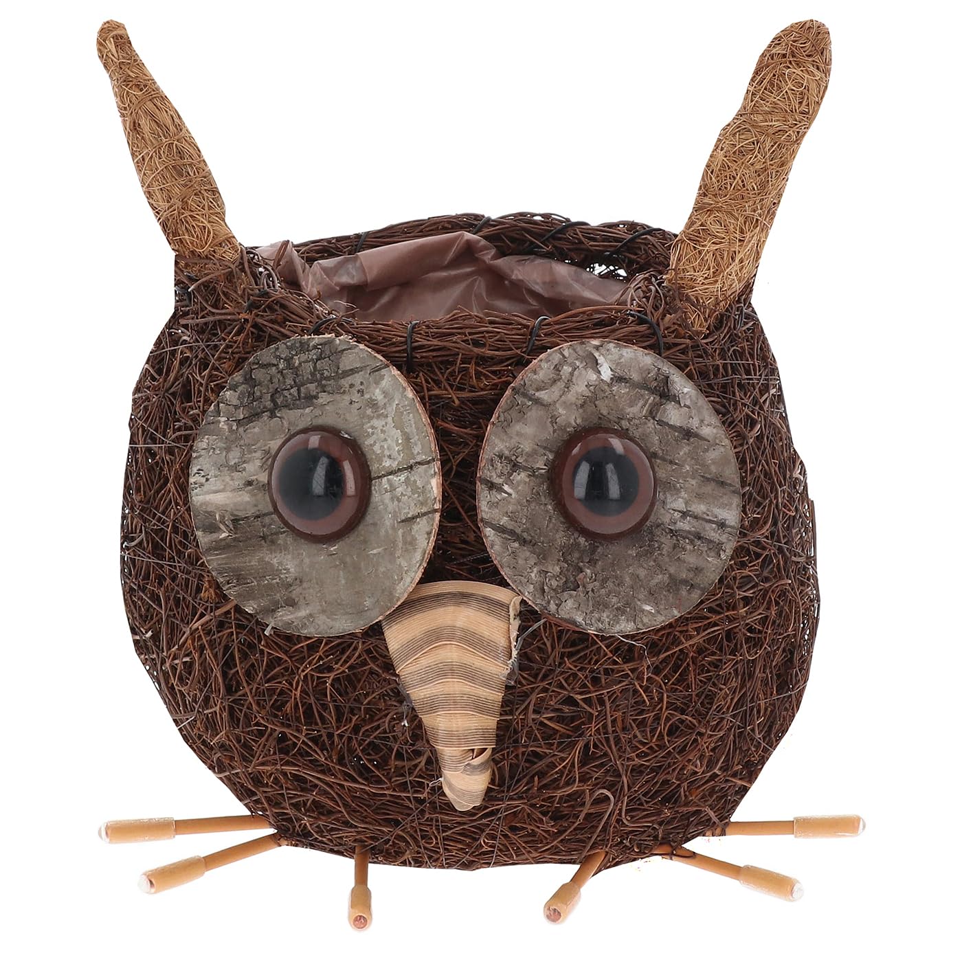Shudehill Giftware Owl Cute Coir Planters Wildlife Collection - Bees, Robins, Hedgehog, Chicken, And More In Two Sizes (, Small)