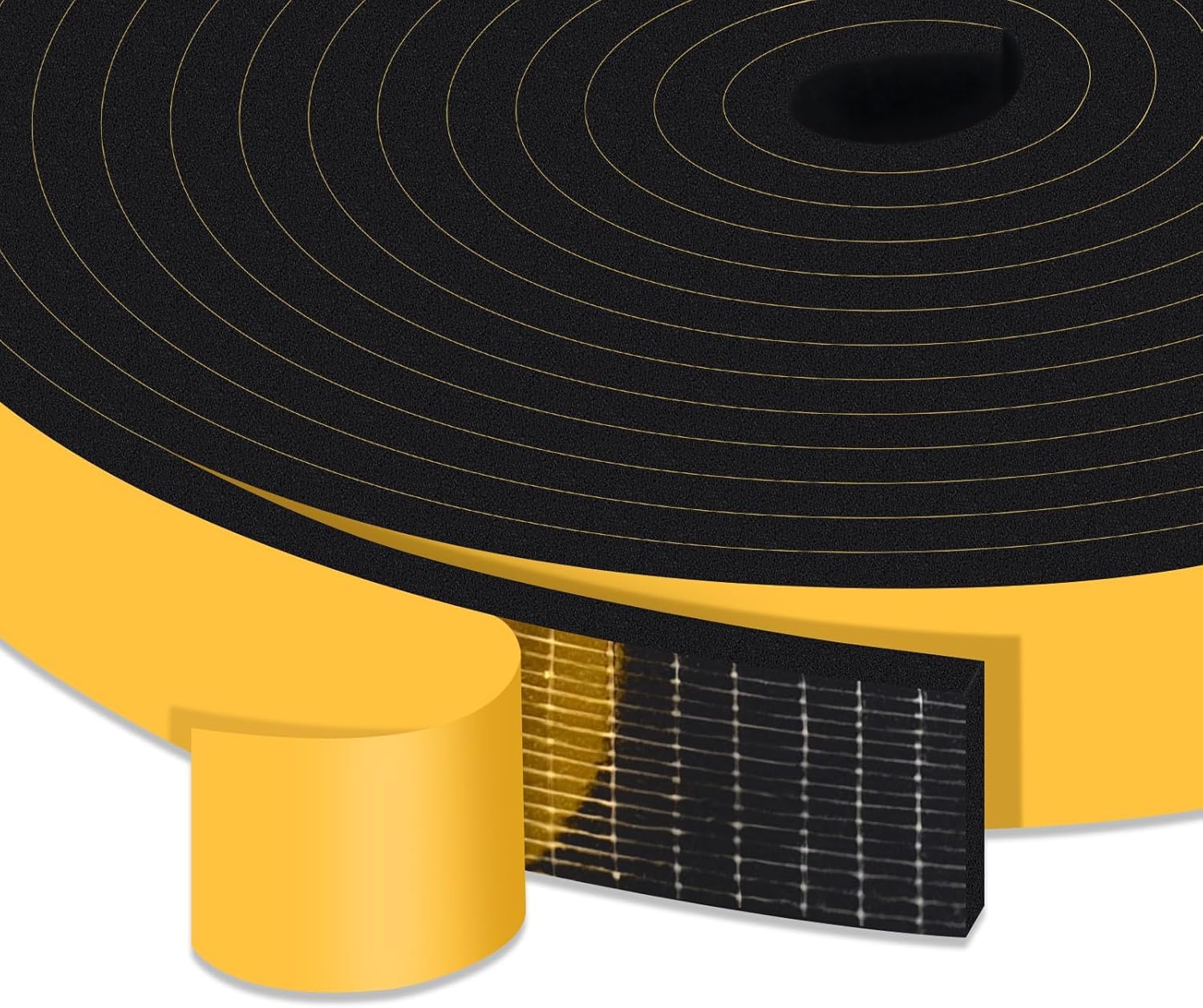 Heavy Duty Foam Sealing Tape for Garage Door &amp; AC, Easy Install
