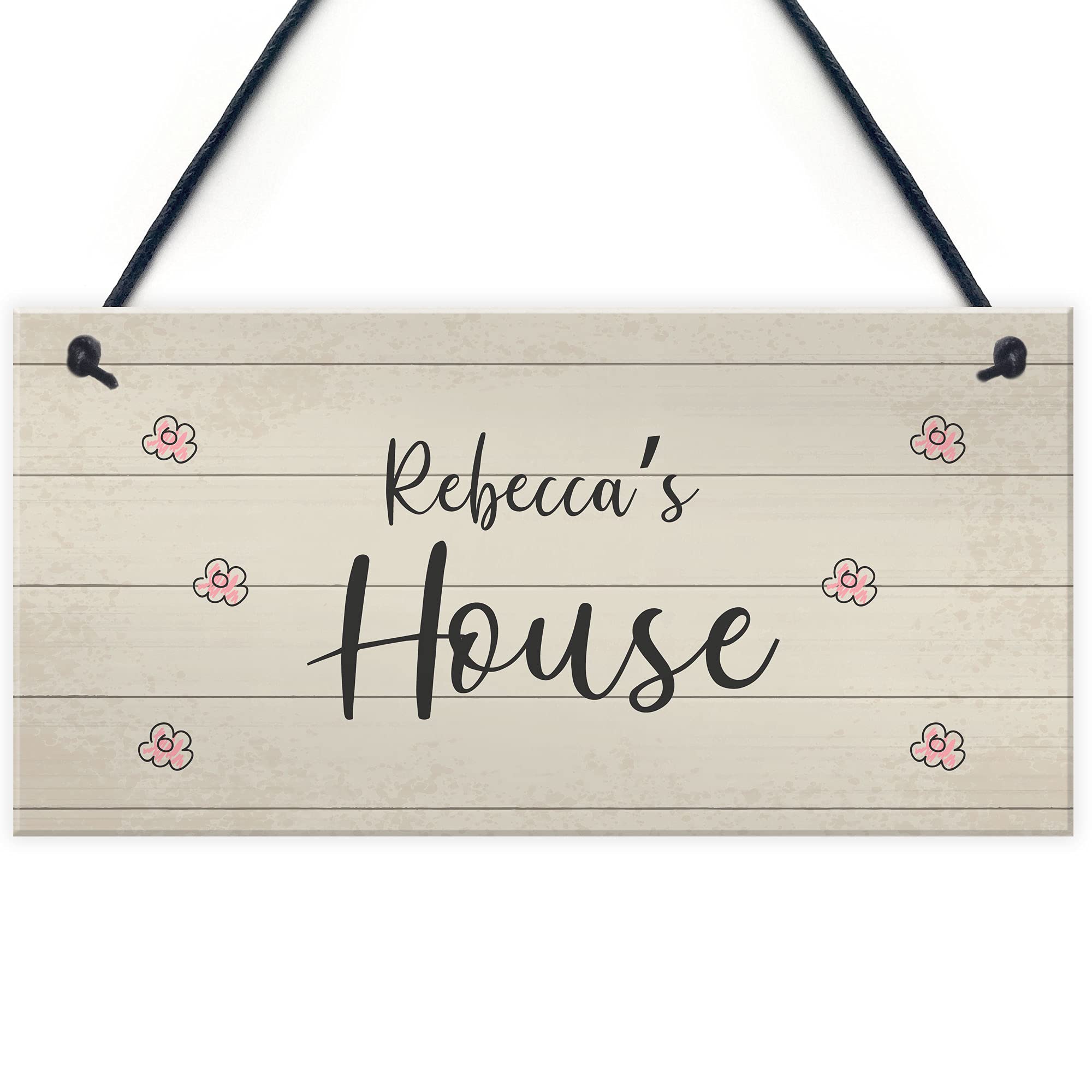 PERSONALISED Home Sign New Home Gift Any Name Playhouse Welcome Sign