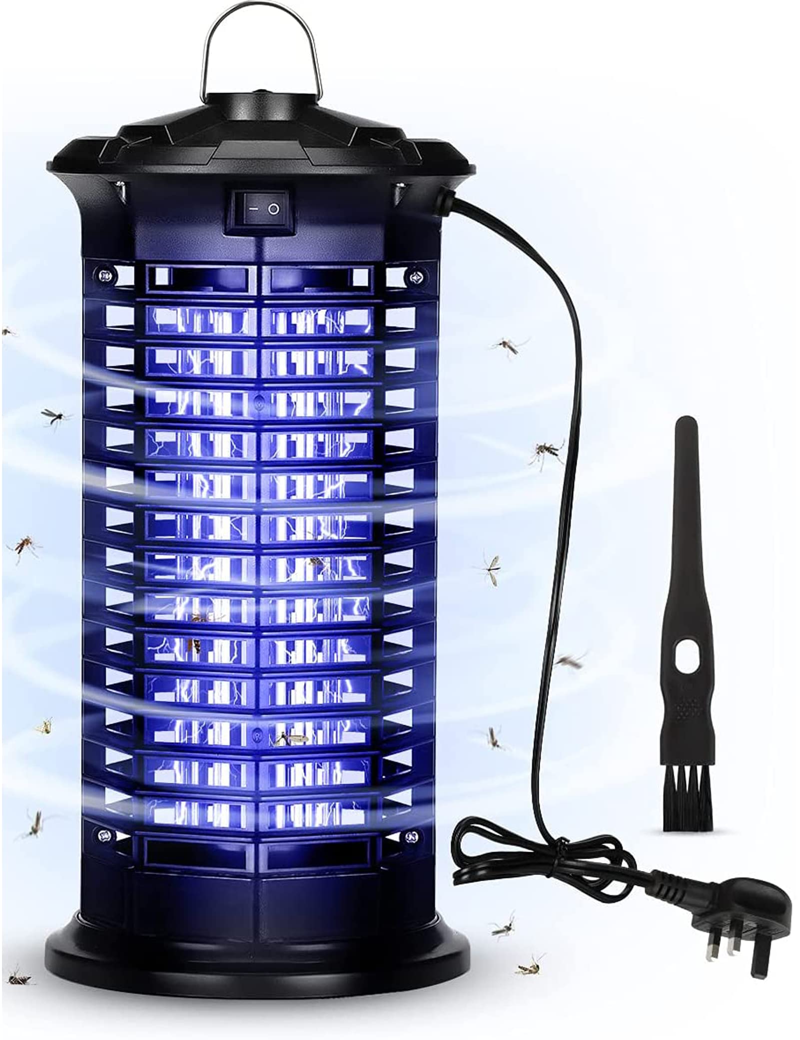 DELFINO 6 Packs 9 Inches Bonsai Pots Bonsai Plants Training Plastic Growing Pot for Garden Yard Office Living Room Balcony and Vintage Flower Pot Wooden Frame Tabletop Plants Home Decor