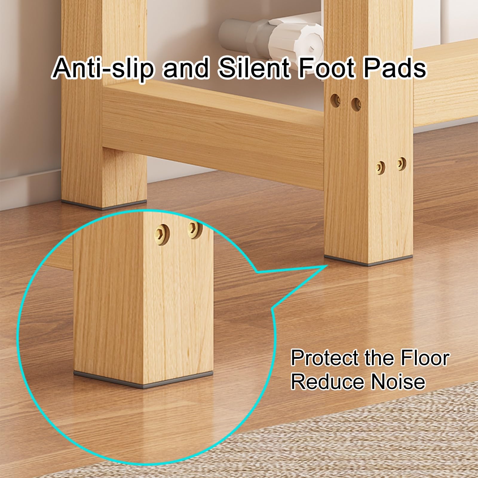 Copertura per termosifone in legno massello, elegante consolle per soggiorno e camera da letto, piedini antiscivolo, 80 x 30 x 70 cm, elegante copertura riscaldante per l'arredamento della casa