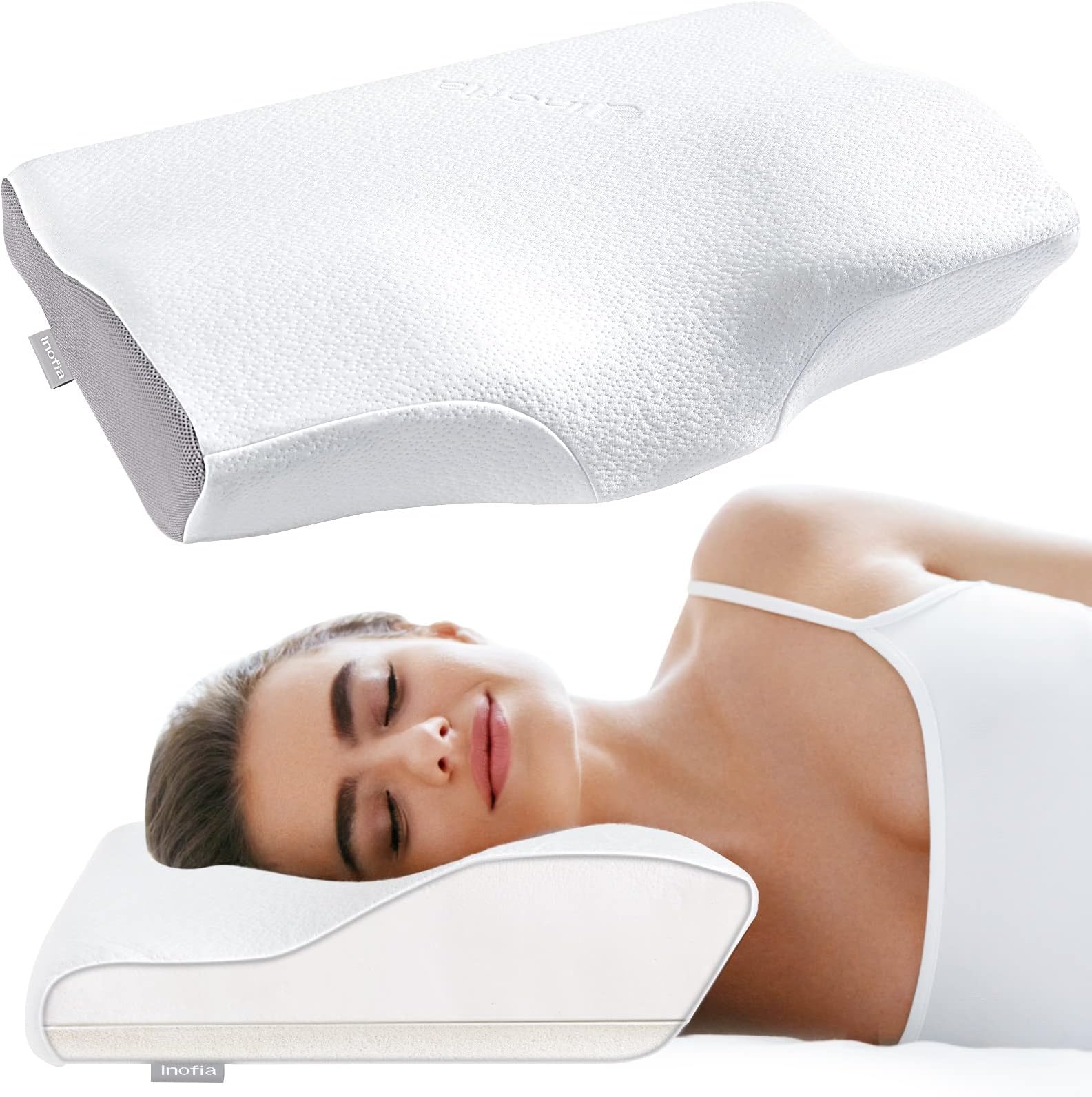 Silentnight Sleep Therapy Neck Pillow Orthopaedic Support Pillow for