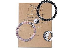 Interlaced Yin and Yang Bracelets for Heartfelt Connections
