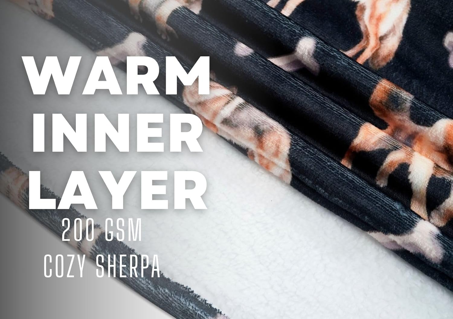 German Shepherd Gifts for Women Men, Wearable Flannel Blanket Hoodie, Oversized Hooded Sweatshirt, One Size