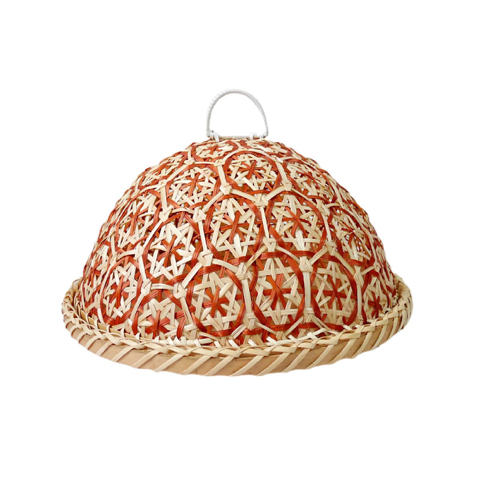 DTSXFTLY Handwoven Bamboo Bread Basket with Lid for Fruit Table Serving