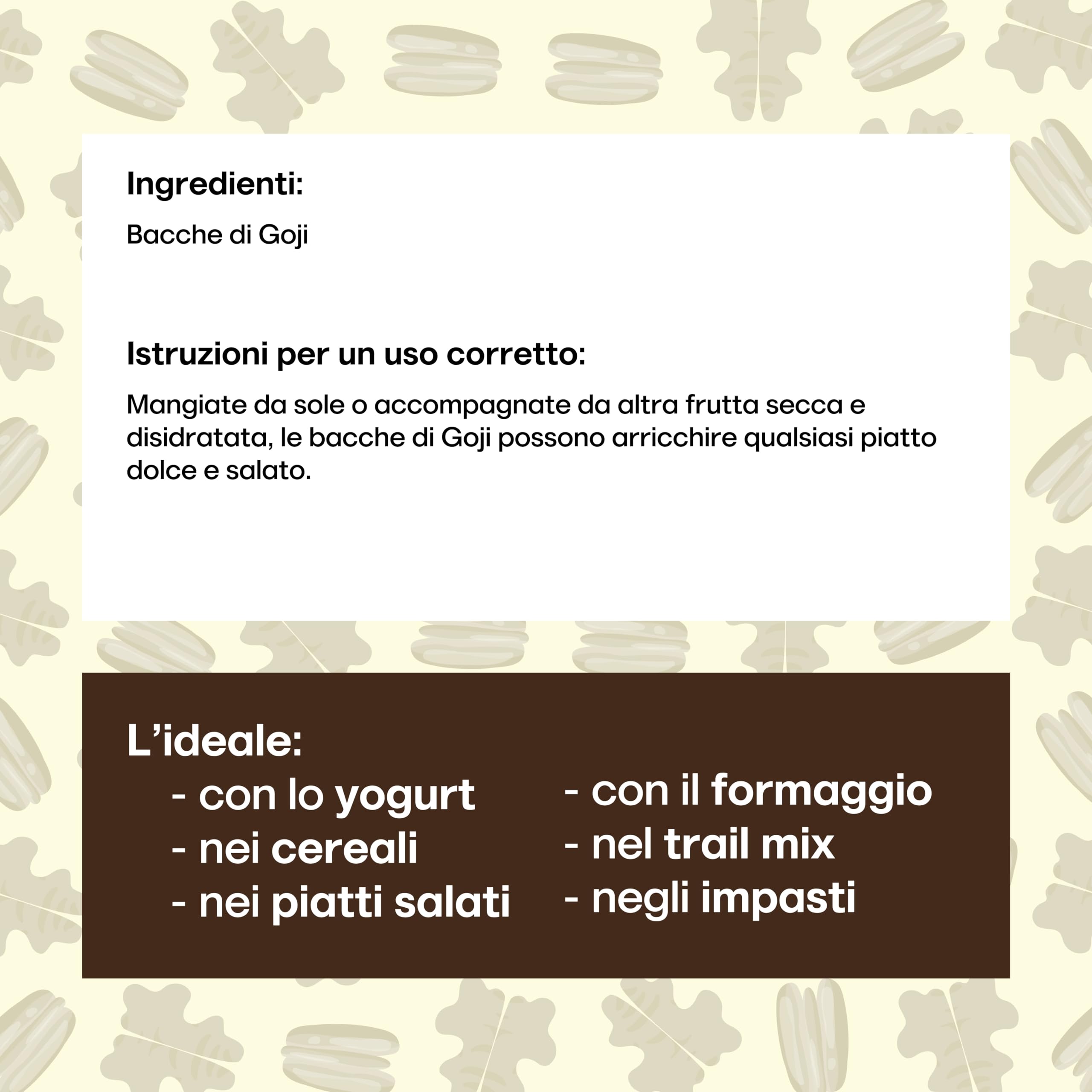 Il Contadino - Antichi Sapori | BACCHE DI GOJI | Confezione Salva Freschezza, Frutta Disidratata di Qualità Premium, No Conservanti e Coloranti, Al Naturale, Senza Zuccheri Aggiunti (1 Kg)
