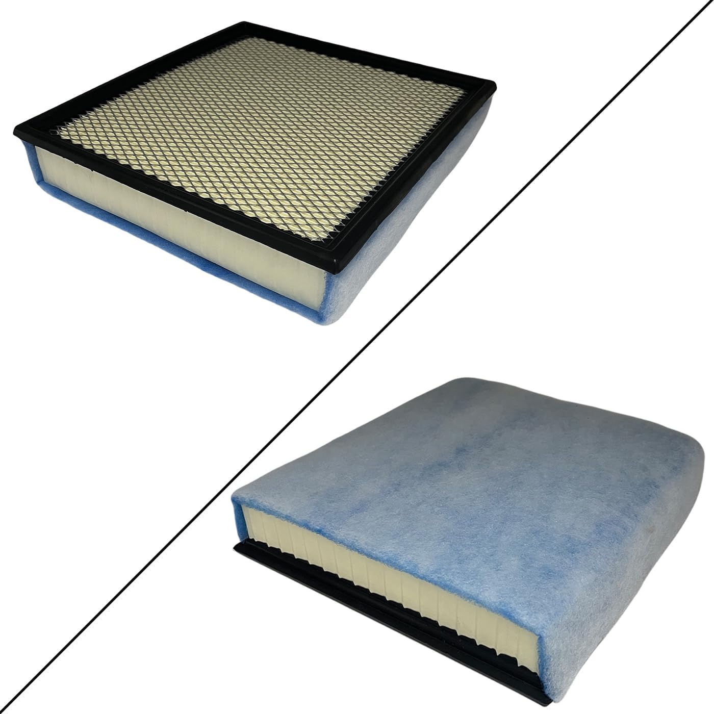 Engine & Cabin Air Filter Fit for 2020-2024 Ford F-250 F-350 F-450 F-550 6.2L 6.8L 7.3L Replace LC3Z9601A FL3Z19N619A