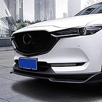 Vista 7 de HIGH FLYING Para Mazda CX-5 CX5 2017-2021 Accesorios exteriores Coche Rejilla Delantera Insertos Cubierta Moldeo ABS Negro Brillante 2pcs