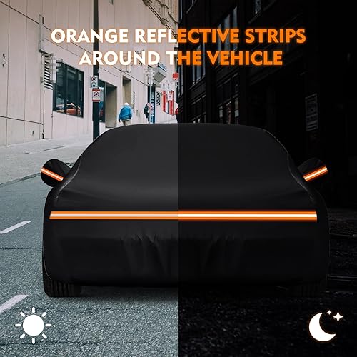 Miniatura 111 de Funda impermeable para Dodge Charger para todo tipo de clima, funda de automóvil de 6 capas impermeable para todo tipo de clima, 210T, resistente al