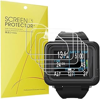 Lamshaw Compatible for Shearwater Research Peregrine TX Air Screen Protector, [6 Pack] Full Coverage TPU Clear Film Compatible for Shearwater Research Peregrine TX Air Dive Computer (6 Pack)