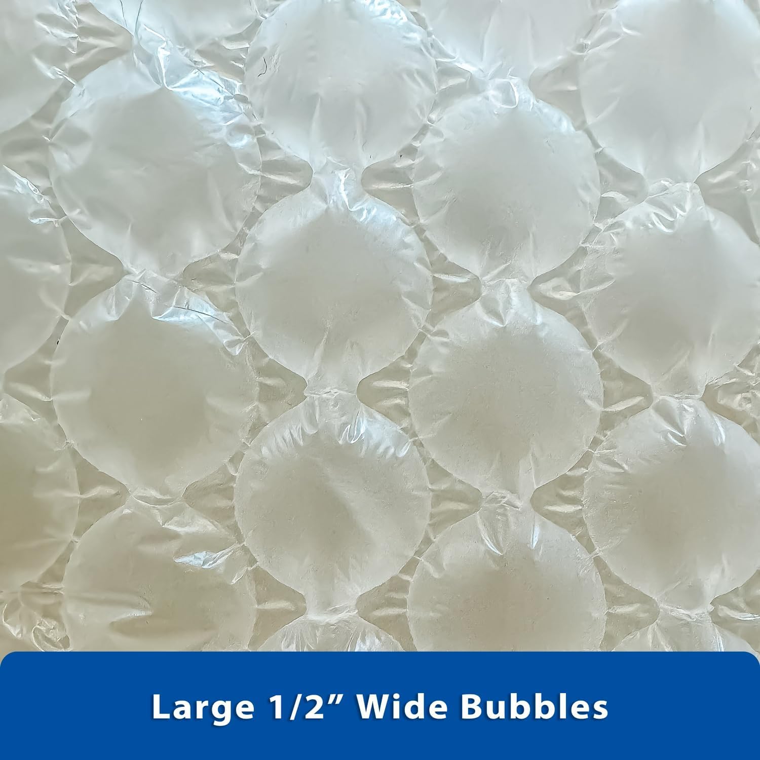 4 Rollen mit 2,5 m x 1,27 cm x 30,5 cm breiten Blasen-Rolle, perforiert alle 30,5 cm, große Luftpolsterfolie, transparente Verpackung, Schutz für Verpackung, Umzug, Versand, Lagerung, 100 m insgesamt