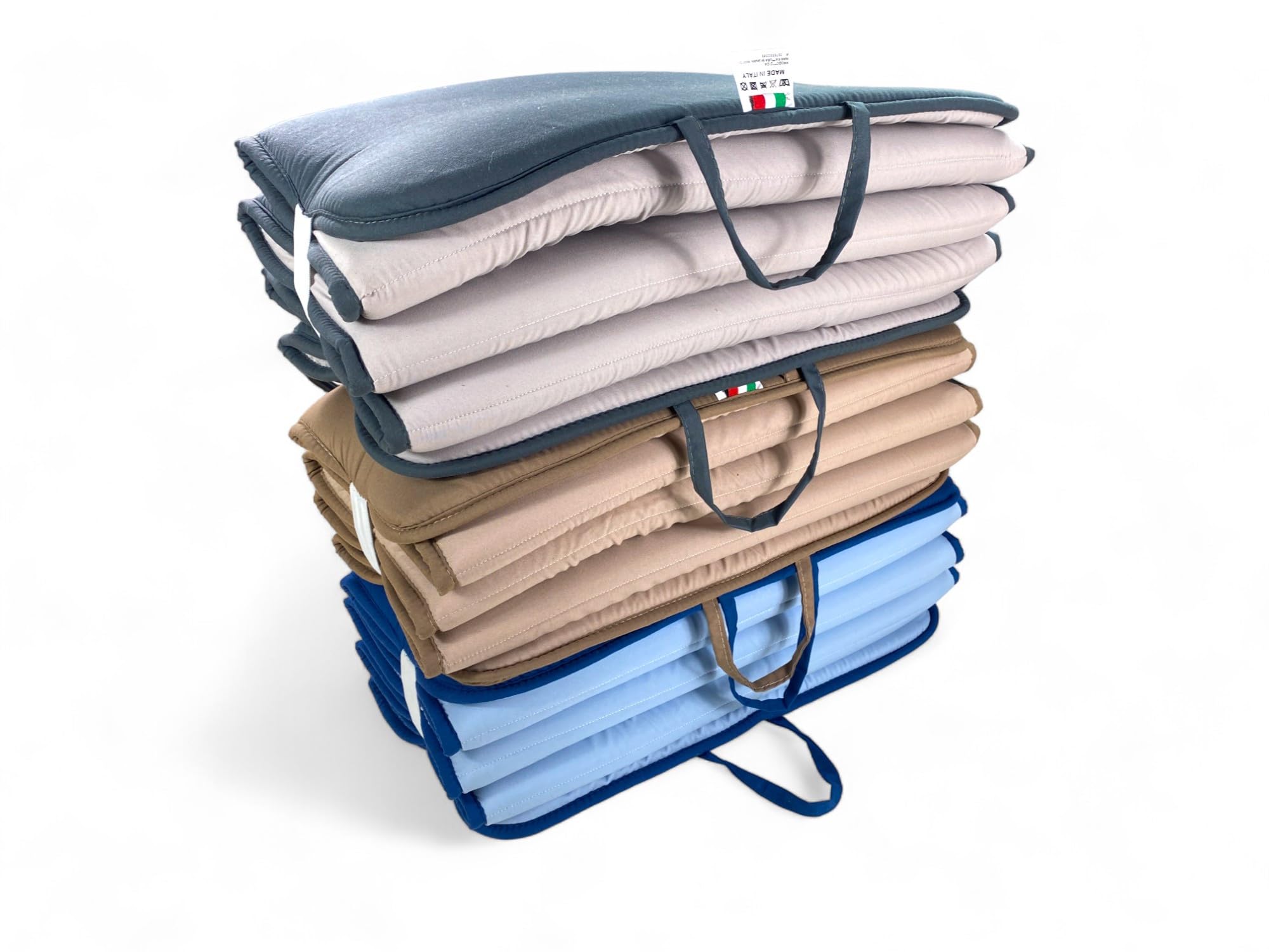 Tex family Materassino Pieghevole Double Face 52x200 cm spessore 2 cm Beige/Tortora
