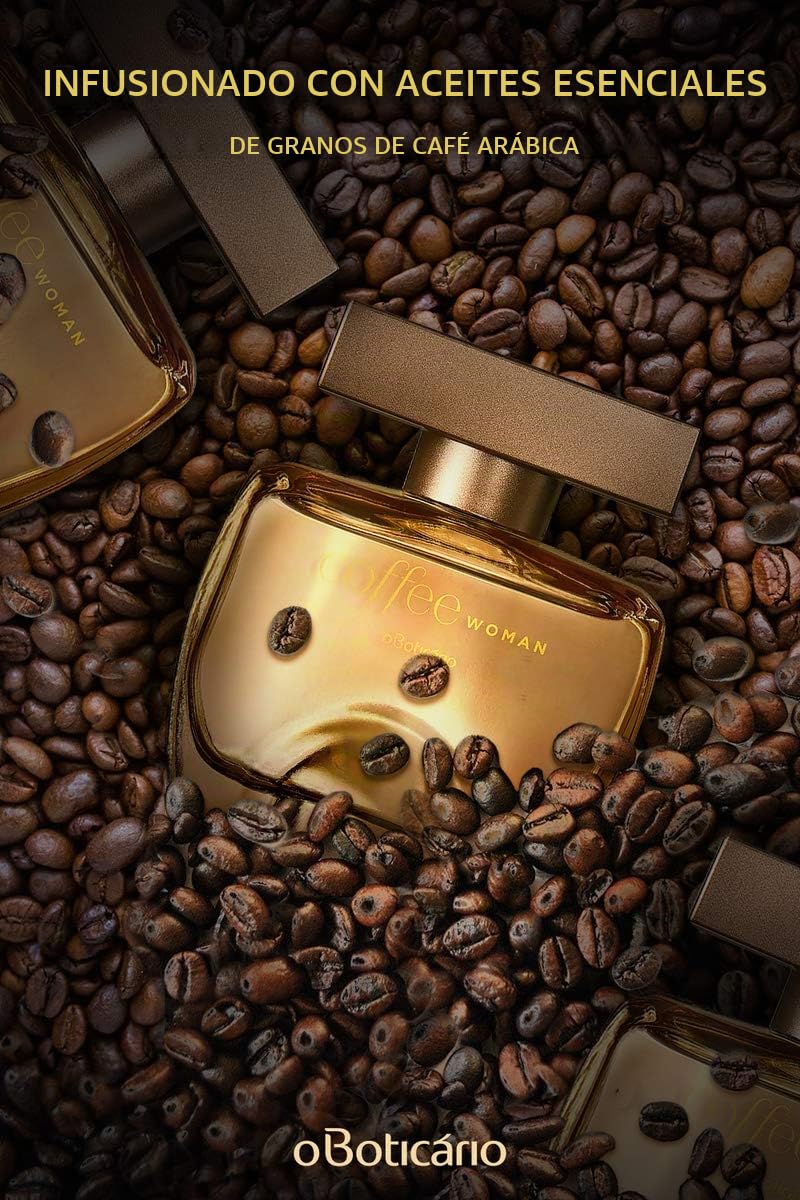 O Boticário Coffee Woman Eau de Toilette 100 ml | Colonia Perfume Para Mujer | Fragancia Floriental Ámbar Flores, Vainilla y Café
