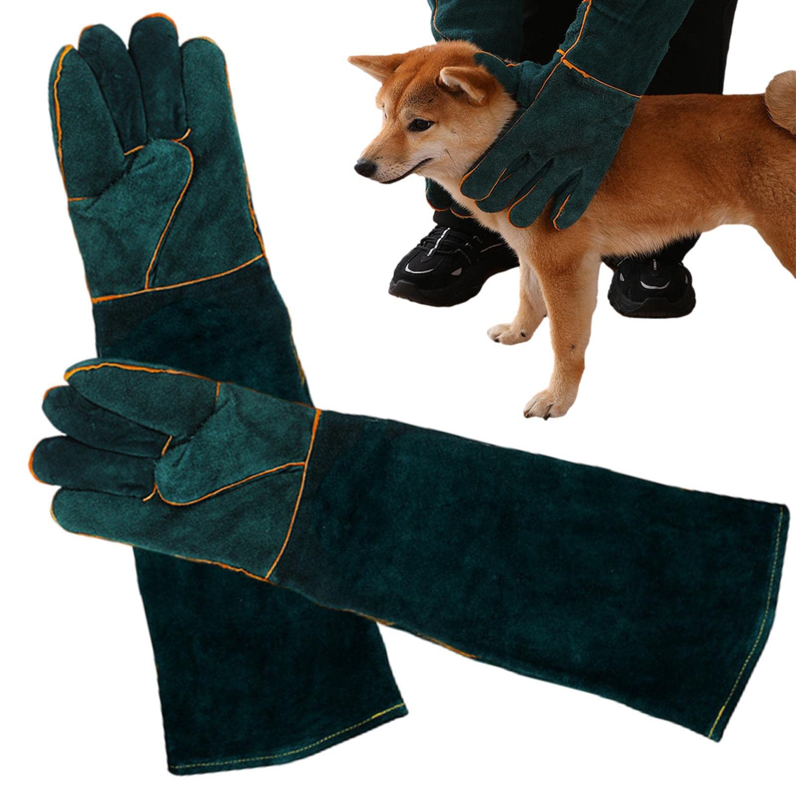 Imtrub Bissfeste Handschuhe für den Umgang mit Tieren, Anti-Biss-Handschuhe für Hunde, Stich- und Kratzfeste, Wasserabweisende Schutzhandschuhe für 