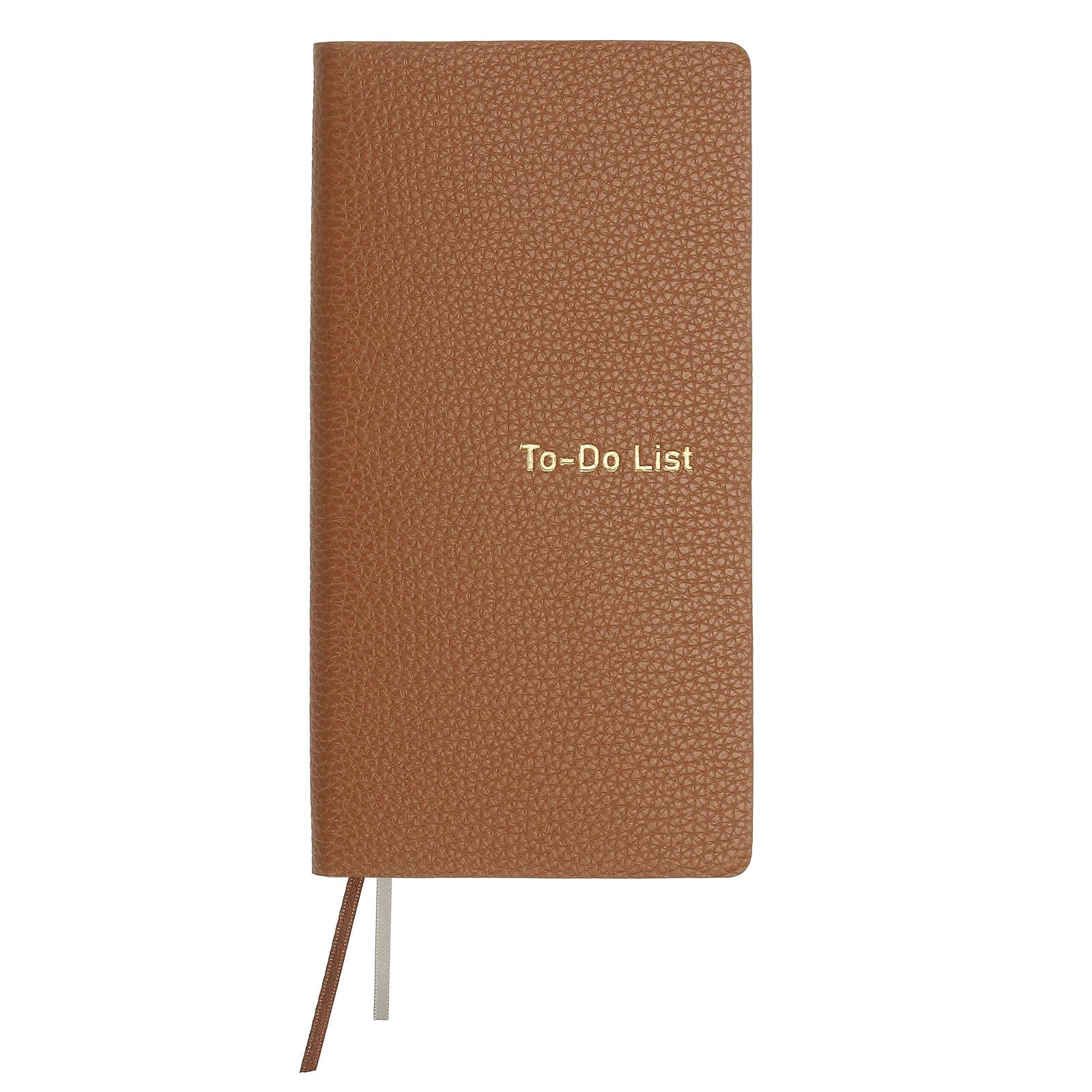 PATIKIL Leather to Do List Notepads, 160 Pages 6.5 x 3.2" Leather Daily Planners to Do List Notebook for Business Personal Daily Plans Schedule Planner Notebook Office Supplies, Brown