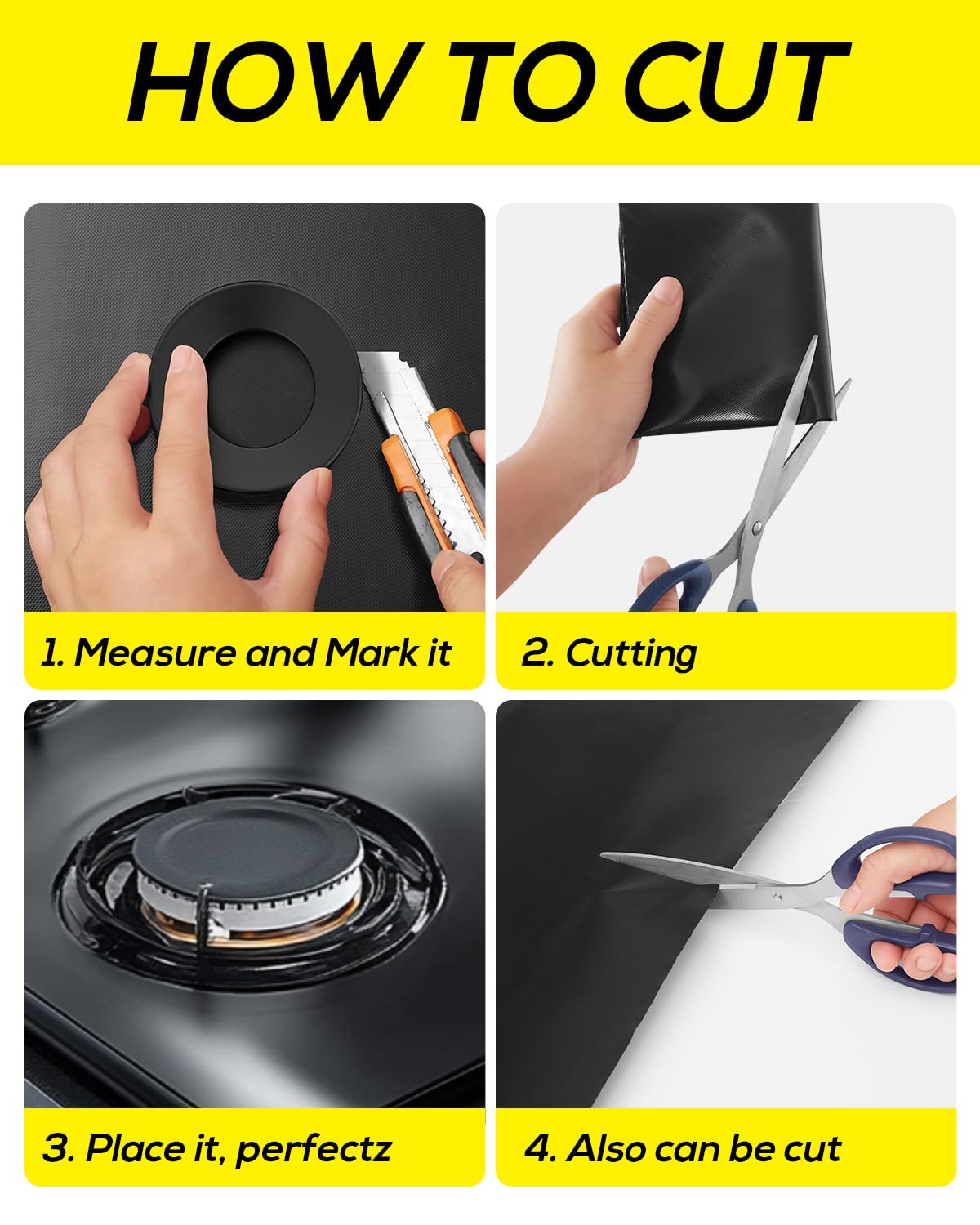 Cubierta de silicona para estufa de gas, cubiertas de quemador superior para estufa de gas Samsung, protector de estufa reutilizable, forros de horno protectores de cocina de gas, antiadherente