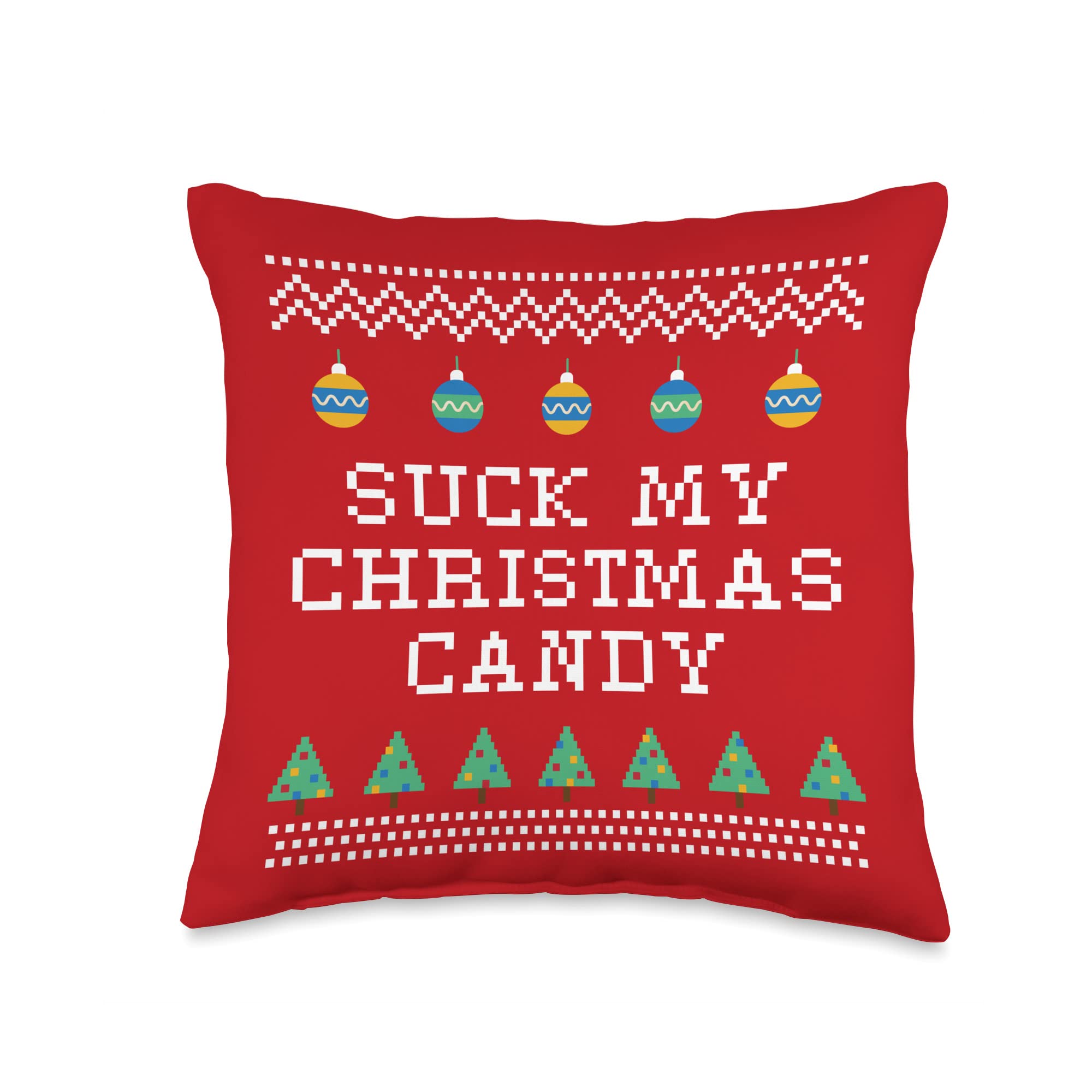 Amazon.com: Boyfriend Girlfriend Naughty Joke Xmas Funny Suck My Christmas  Candy Couples Adult Humor Lovers Throw Pillow, 16x16, Multicolor : Home &  Kitchen