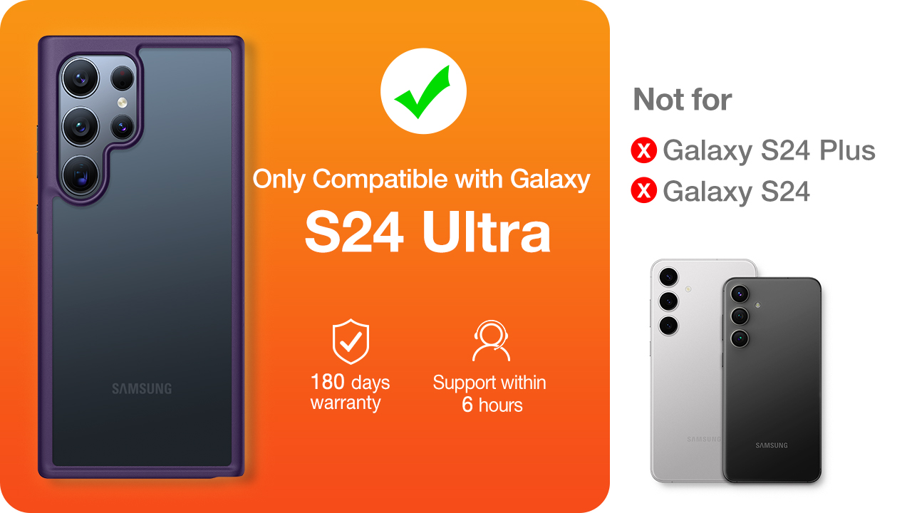 Amazon.com: TORRAS Shockproof for Samsung Galaxy S24 Ultra Case