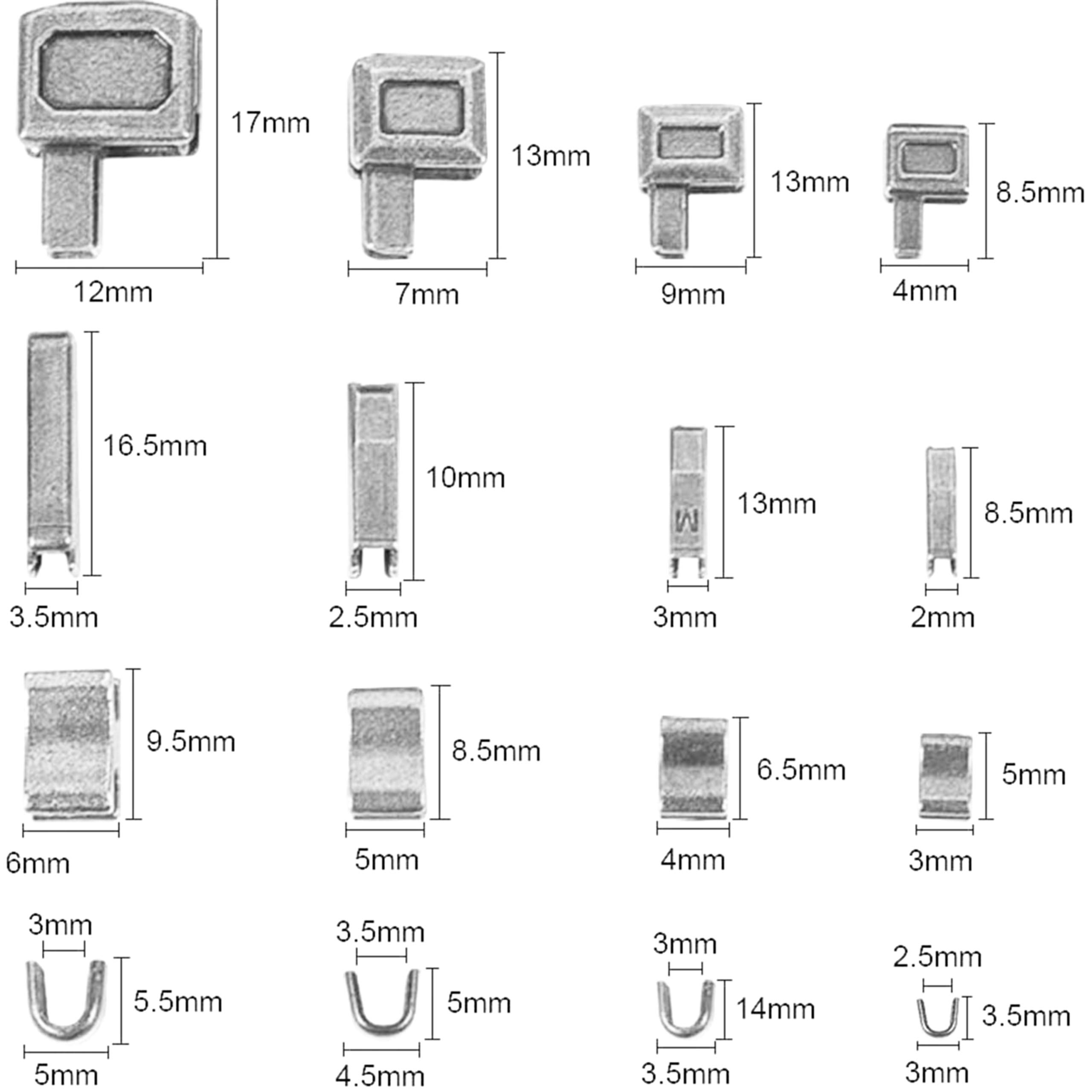 Buy Kare & Kind Zipper Repair Kit 4 Sizes and 4 Colors 16 Sets of