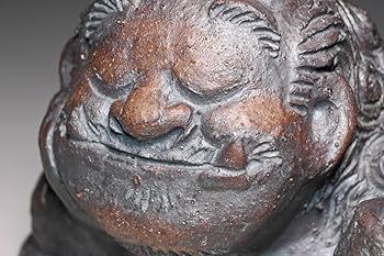 Amazon.co.jp: 【村秀鬼瓦工房】鬼もひるね徳利とぐい呑鬼の置物