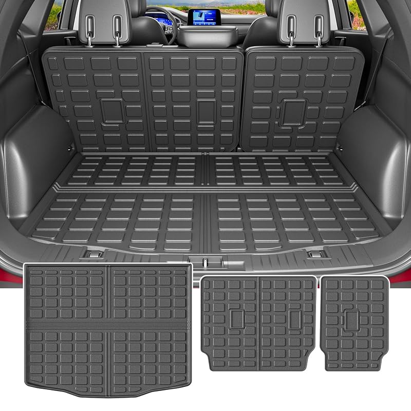 Forro de porta-malas e encosto traseiro em TPE compatível com Ford Escape 2020–2026 powoq