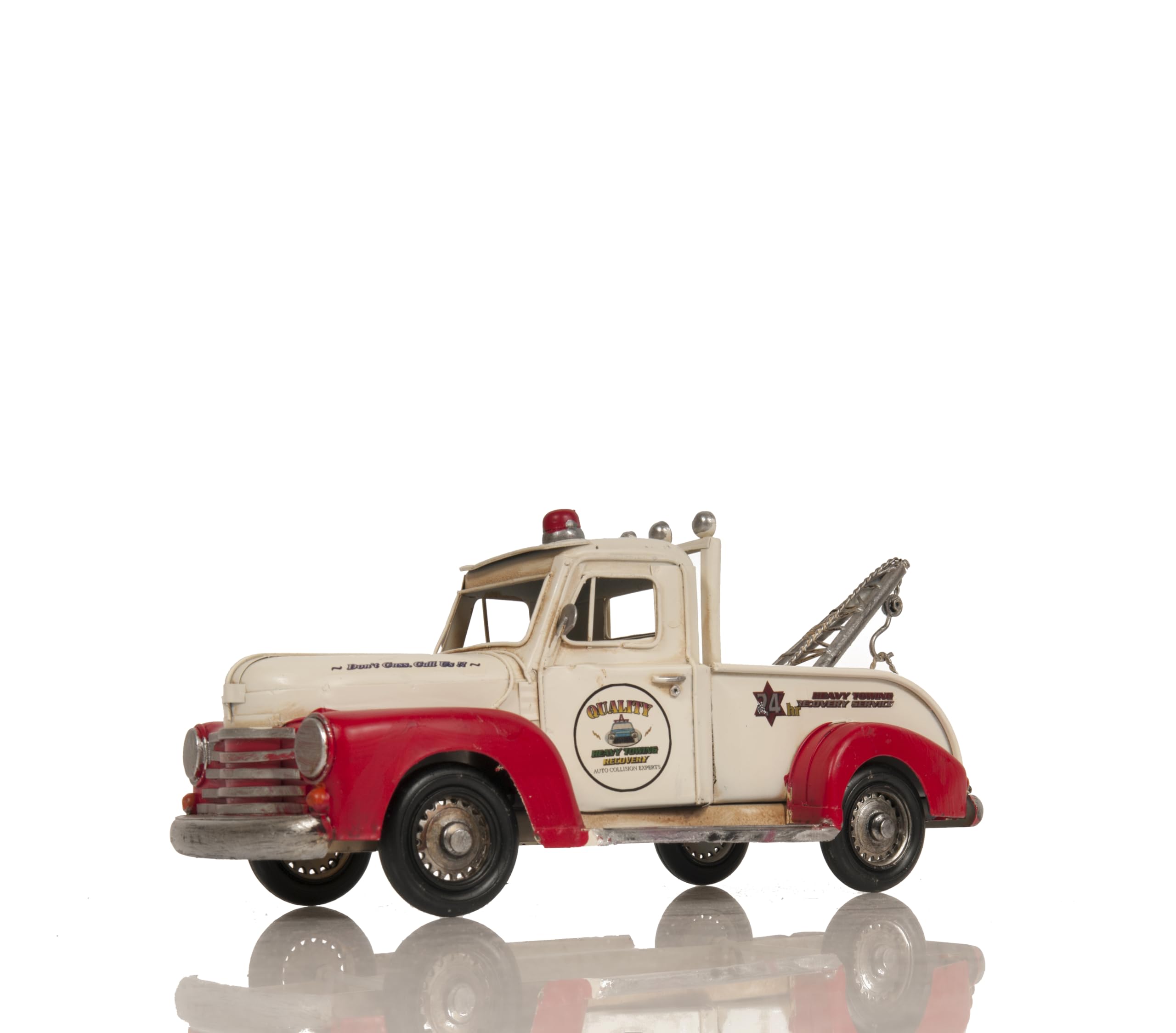 Old Modern Handicrafts Metal Handmade Classic Chevrolet Tow Truck