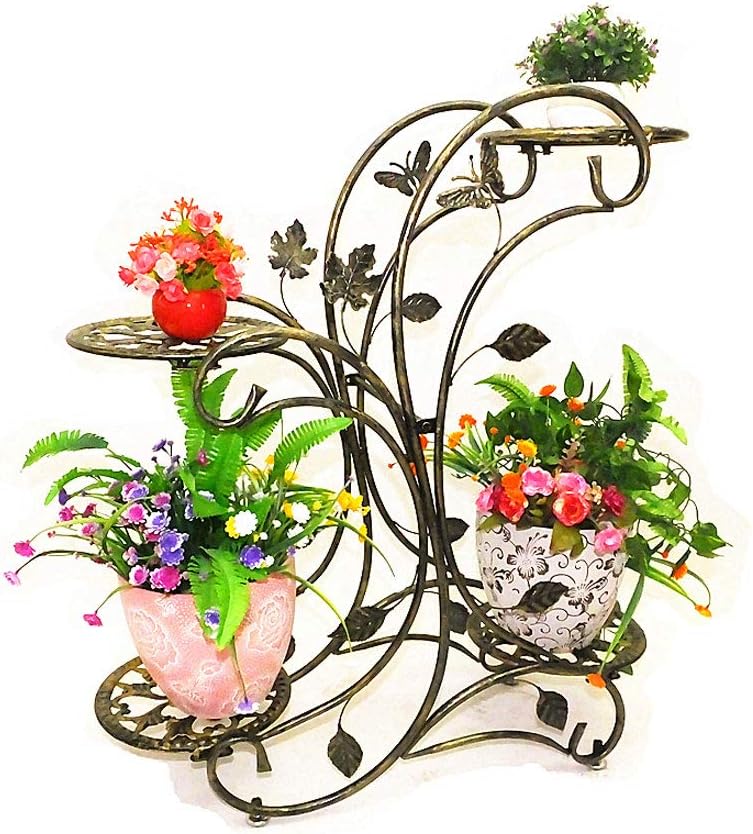 Plant Stand Indoor Rural Iron Art Flower Stand Outdoor