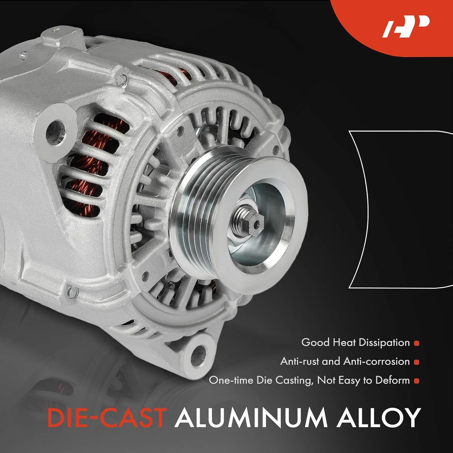 A-Premium Alternator Compatible with Lexus SC400 1995 1996 1997, 4.0L, 12V 100A 6-Groove Pulley Clockwise, Replace# 2706050140, 270605014084
