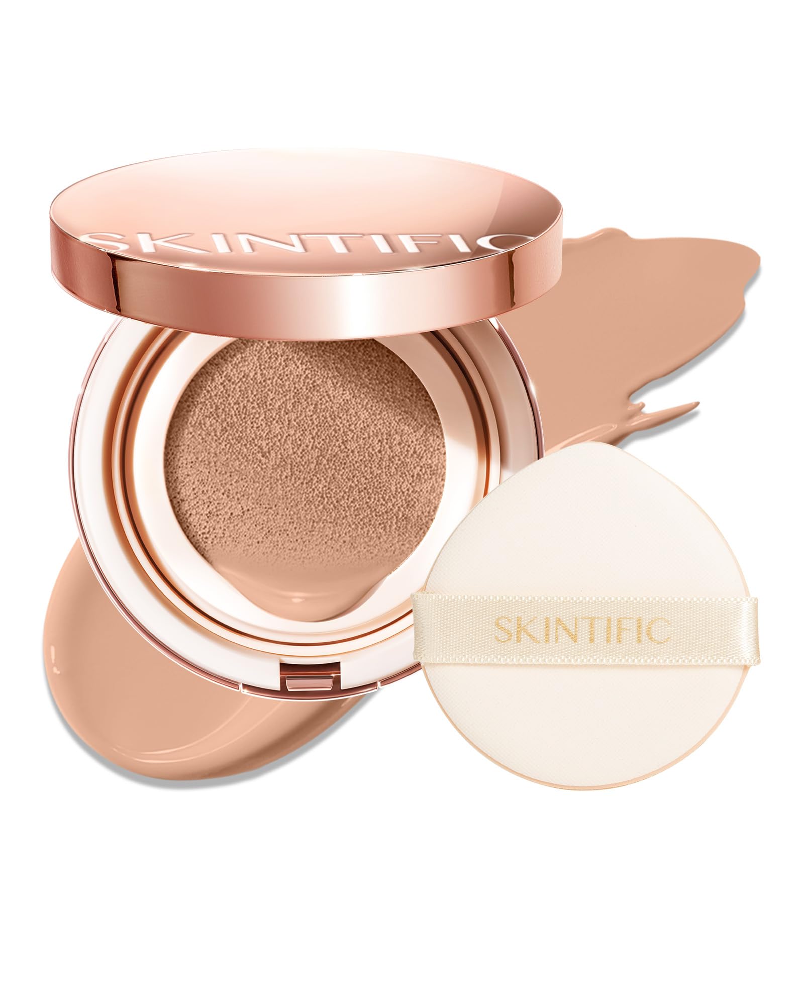 SKINTIFIC US STORE SKINTIFIC Full Coverage Cushion Foundation #0CN Cool Porcelain