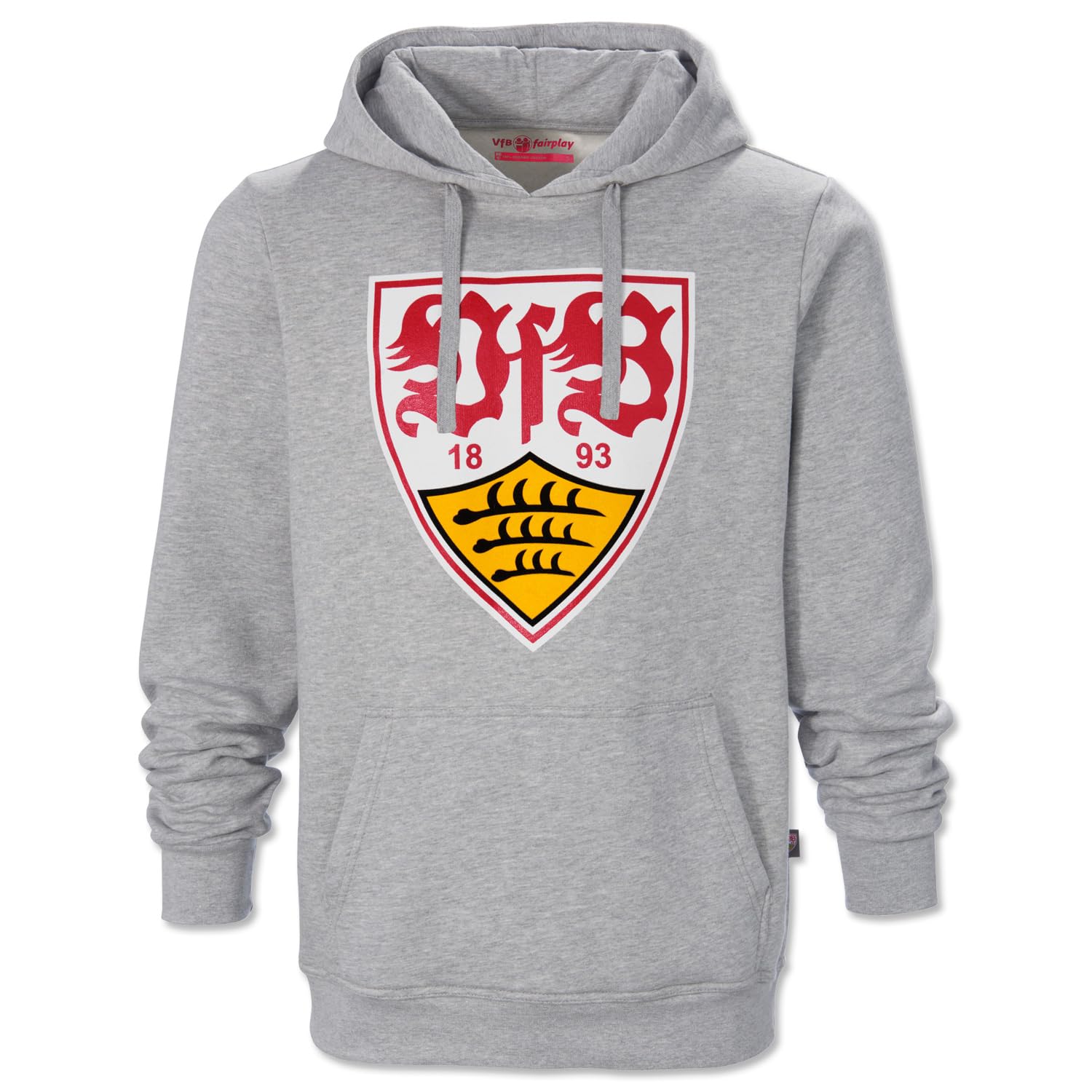 VfB Stuttgart Hoody Wappen grau