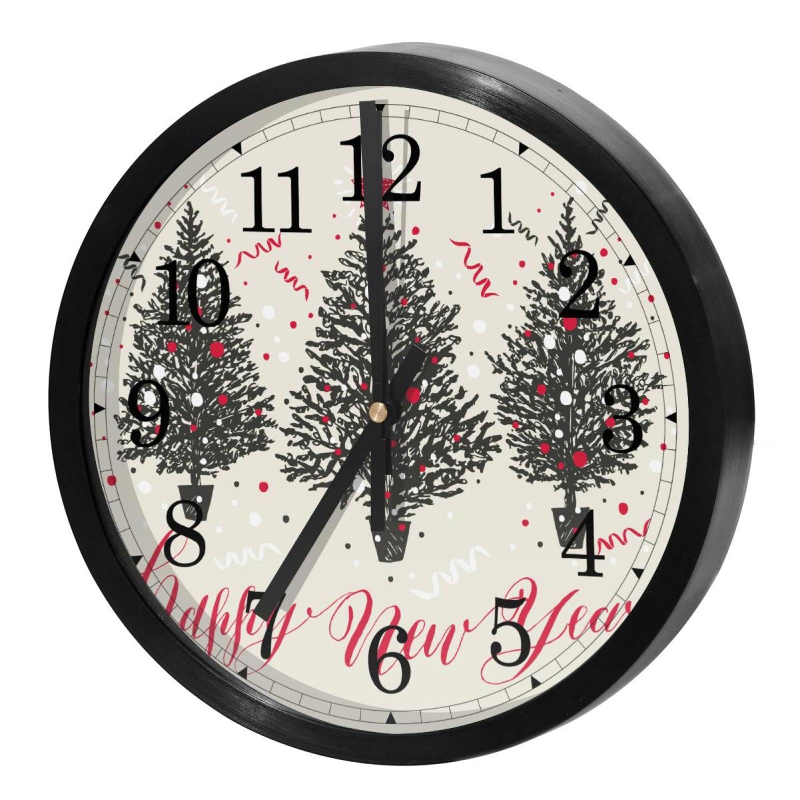 Horloge murale silencieuse quartz sans tic-tac fonctionnant avec piles pour bureau