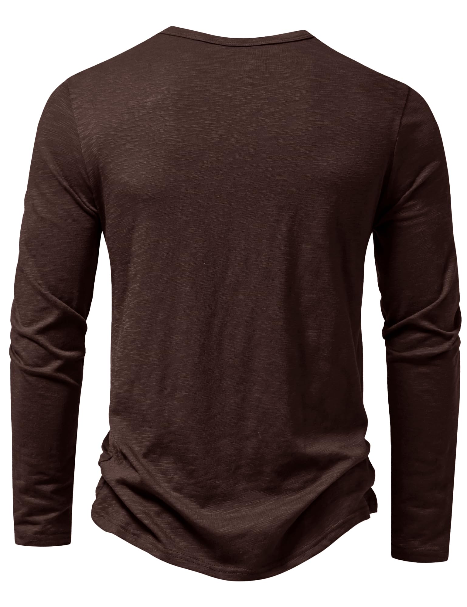 ZEROYAA PARKLEES - Camicia da uomo a maniche corte Henley, casual, elasticizzata, slim fit