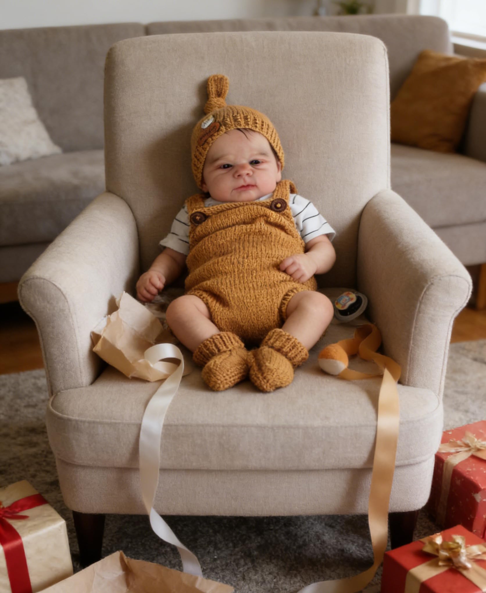 that Look Real Realistyczne lalki Reborn Boys Baby Dolls silikonowe na całe ciało, 43 cm, ręcznie wykonane, winylowe, realistyczne, noworodki, lalka, anatomicznie poprawne, zabawki, prezenty