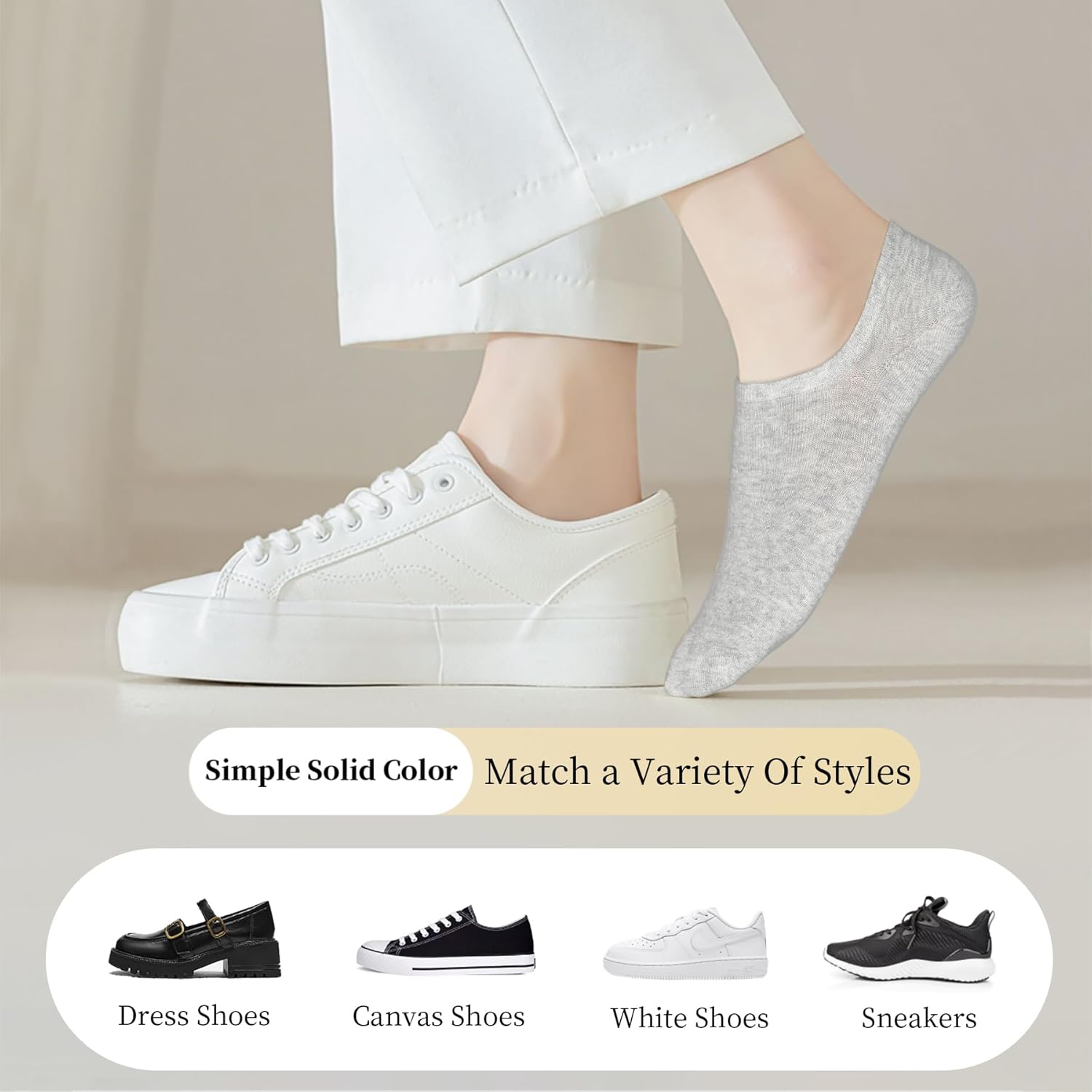 SkiBeaut 15 Pairs Women No Show Socks Sneaker Invisible Low Cut Liner Flat Causal Running Ankle Socks for Woman - Image 7