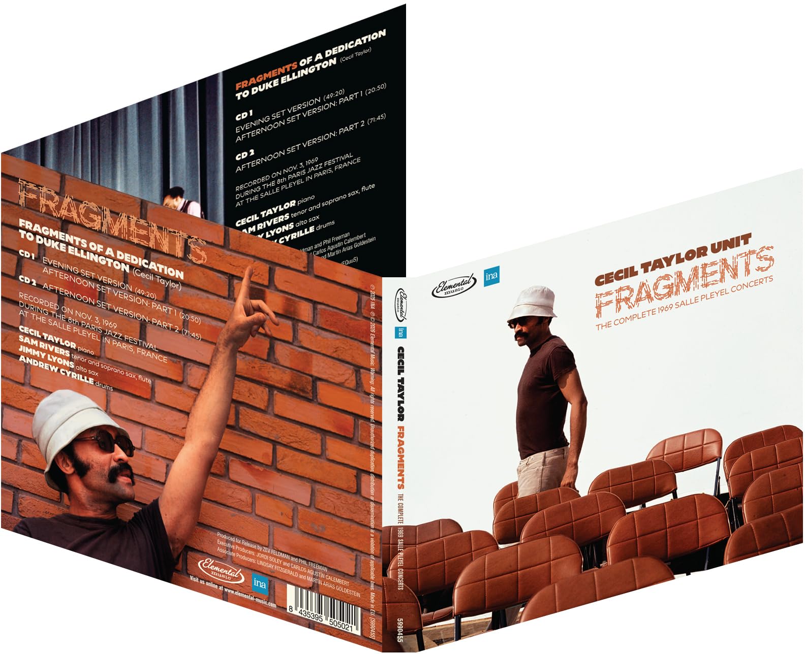 CECIL TAYLOR UNIT - Fragments: The Complete 1969 Salle Pleyel Concerts - 2xCD