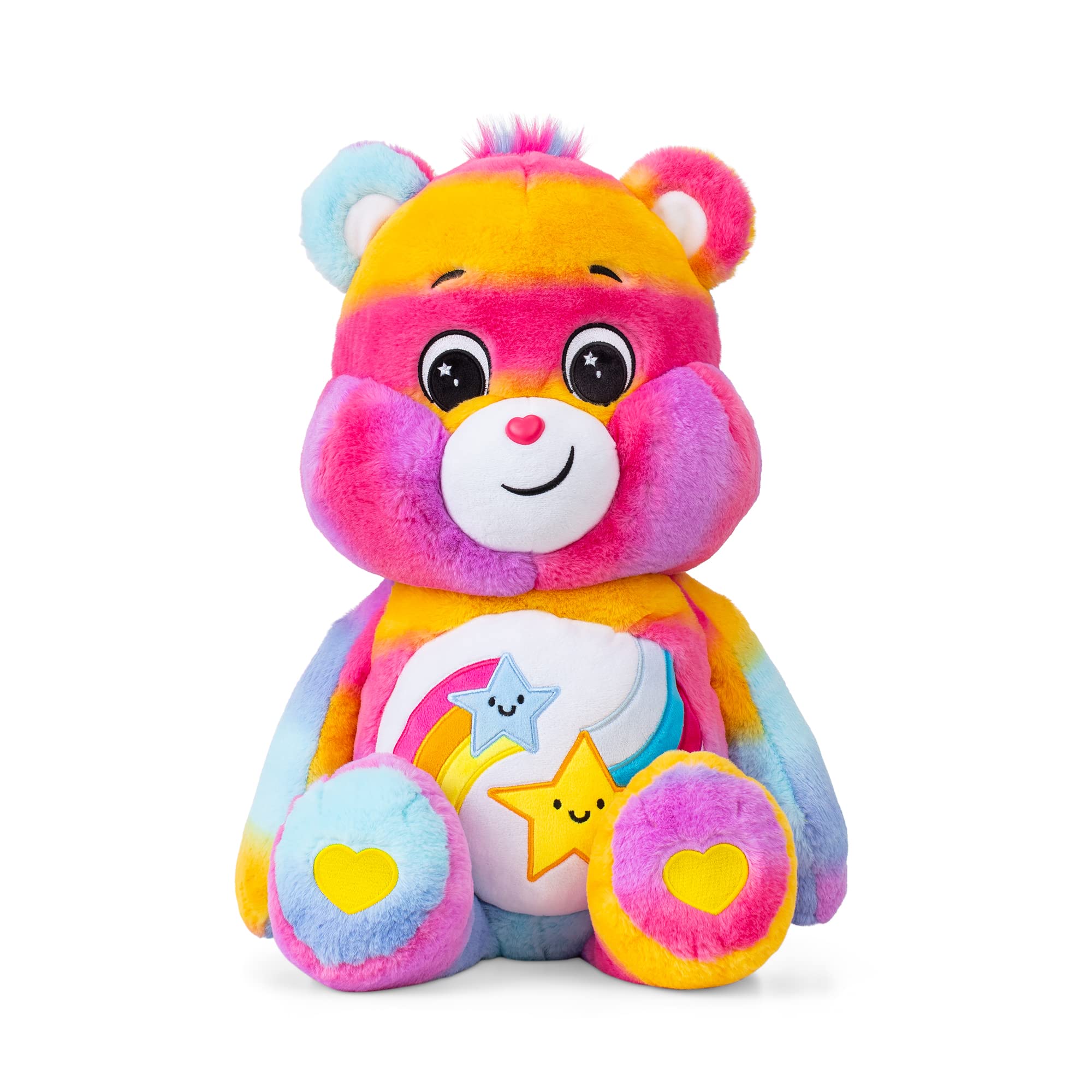 Care Bears Orsetto Dare To Care 60cm Jumbo Plush, Giocattolo di Peluche Gigante da Collezione, Giocattoli Morbidi per Bambini, Orsetti Morbidi per Ragazze e Ragazzi, Adatti per Bambini e Bambine