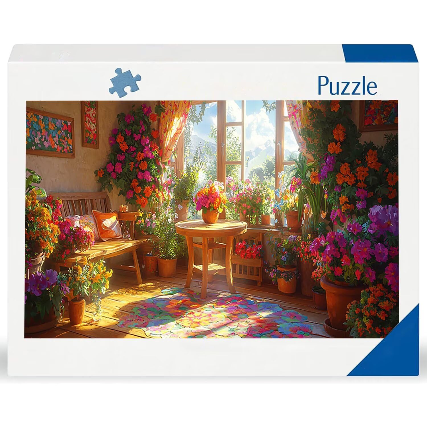 Puzzle dla dorosłych 1100 elementów, puzzle do pokoju kwiatowego, dla dorosłych Puzzle klasyczne i od 14 lat junior, rodzinna rozrywka domowa puzzle prezent 87x42cm l-414