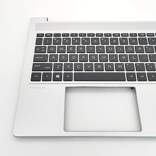 Miniatura 3 de Funda superior de repuesto para HP Probook 450 455 G8 Series Laptop Cubierta superior Teclado retroiluminado Asamblea M21742-001 Plata