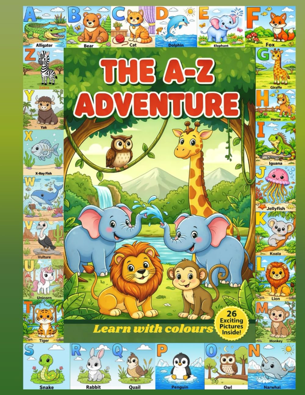 THE A-Z ADVENTURE: Learn with colours.
