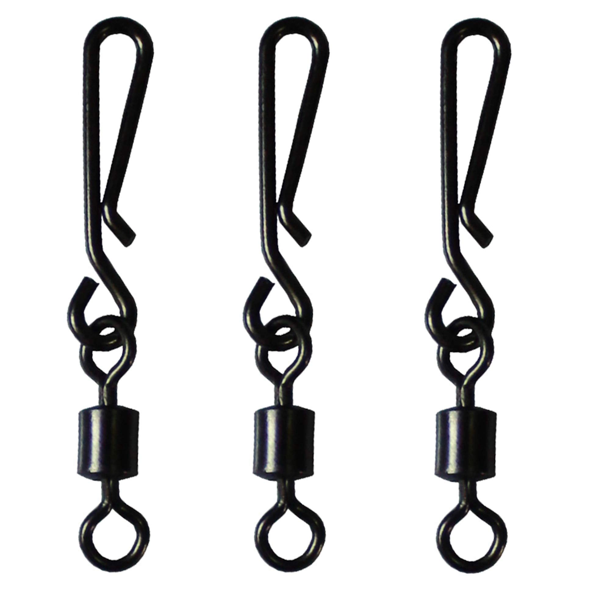 Luengo 100pcs Quick Change Snap Fishing Clip Swivel Connector Fishing Hook Fishing Line Connect Fishing Swivels Fast Lock Fishing Swivel Tackle Accessory for Outdoor Fishing (100pcs 10#)