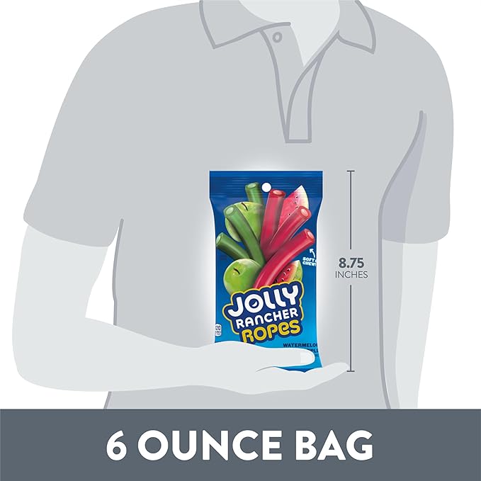 Jolly Rancher Ropes Sandía y Manzana Verde Caramelos 6 Oz miniatura 7