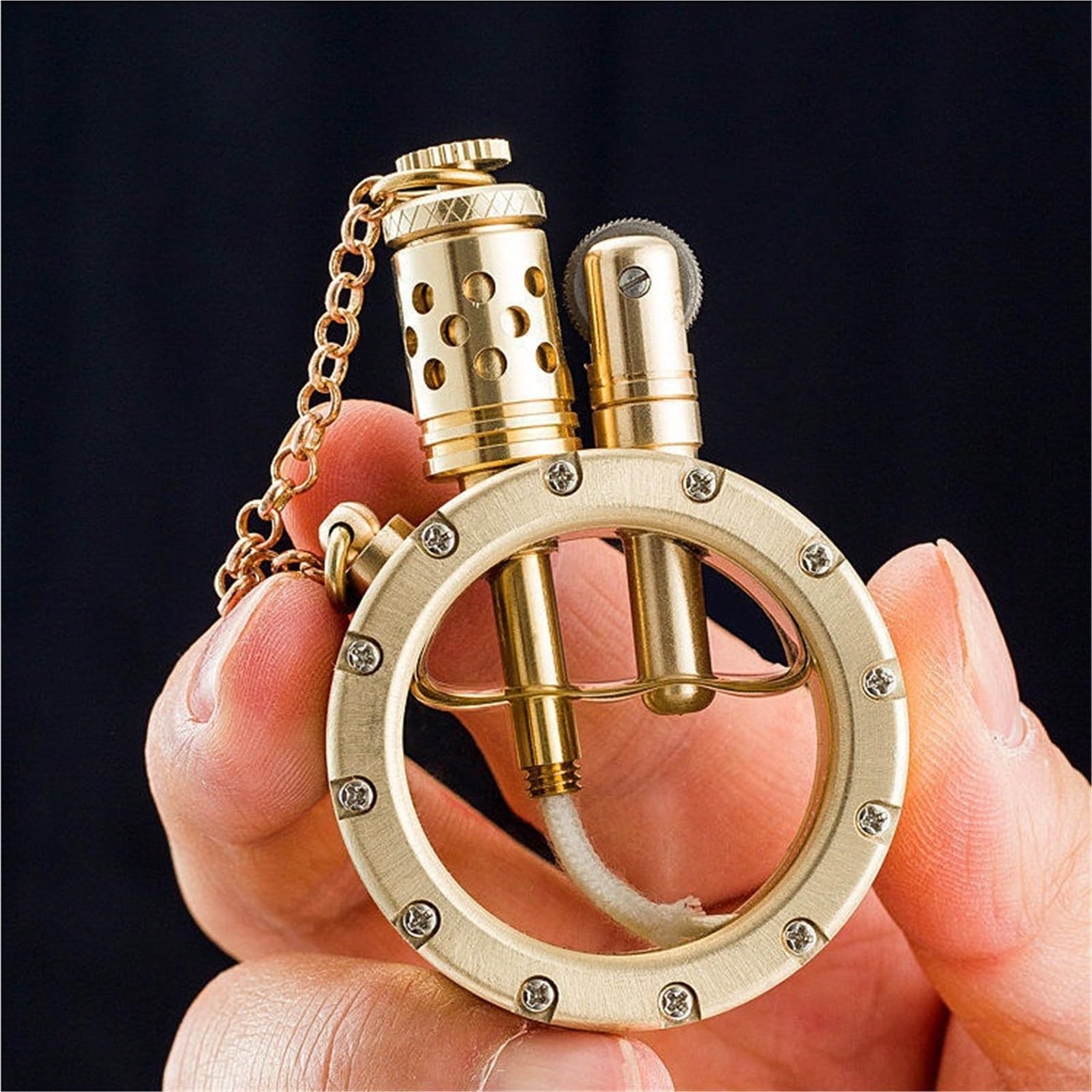 Encendedor de queroseno, diseño retro, estilo steampunk, botella transparente creativa, regalo único para hombres, papá, marido, al aire libre, camping, viajes
