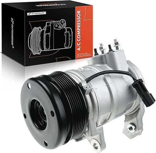 A-Premium Compresor de aire acondicionado de CA con embrague compatible con Dodge Durango 5.7L 2004-2008, Chrysler Aspen 5.7L 2007-2008, estilo