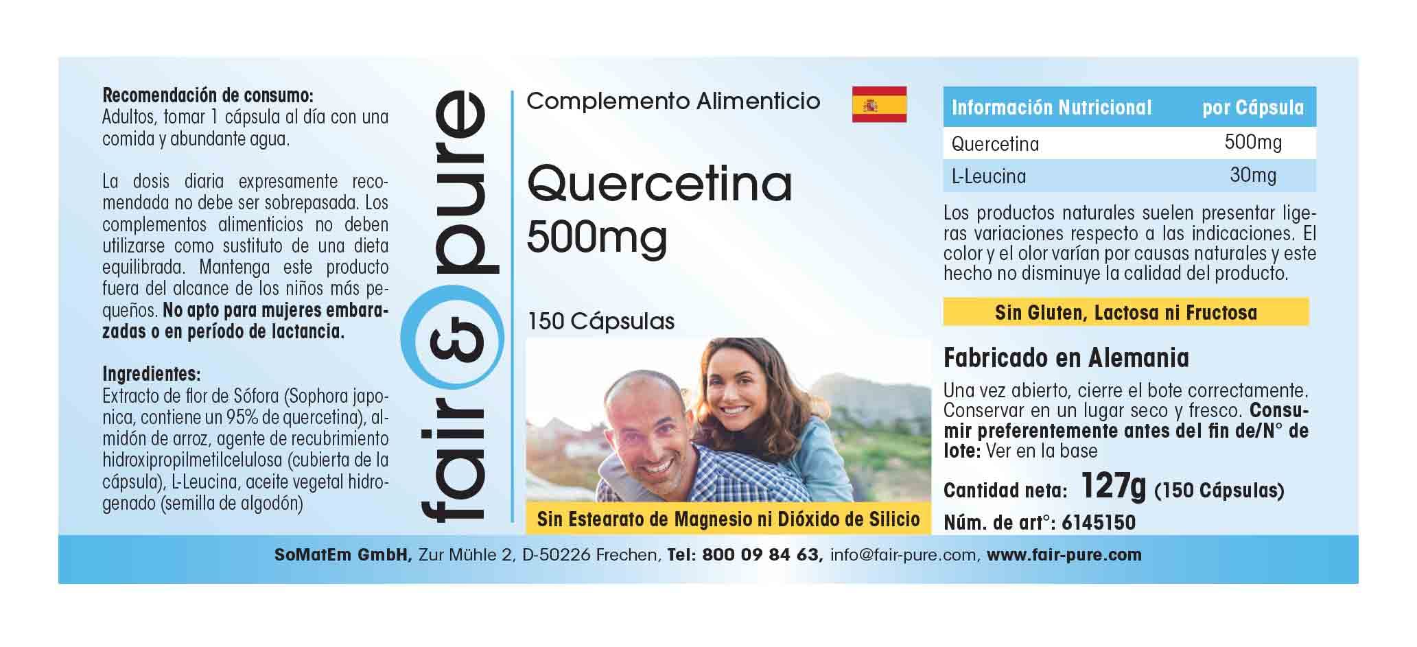 Fair & Pure® - Quercétine 500mg - 150 gélules