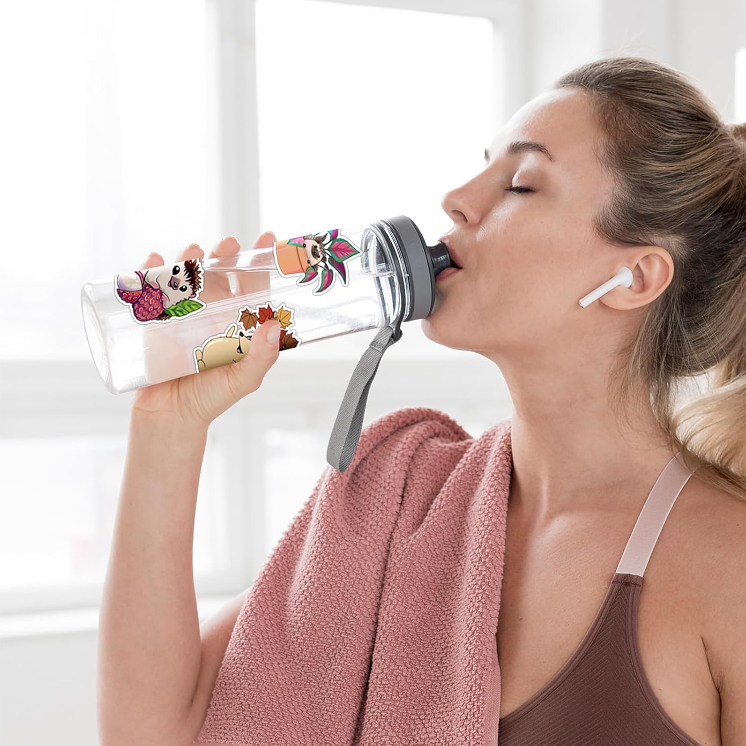 100Pcs Watercolor Hedgehog Stickers, Cute The Hedgehog Stickers Hedgehog Gifts Sticker Vinyl Waterproof Decals for DIY Decor Journal Scrapbook Phone Case Laptop Envelopes Water Bottles - Image 7